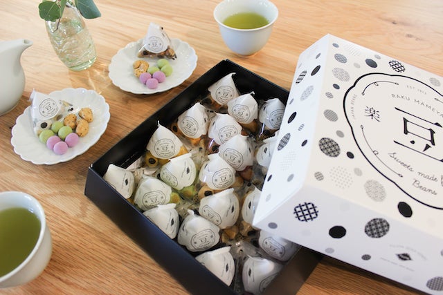 すえひろとうまめ（テトラ小分け豆菓子の24個入ギフト）