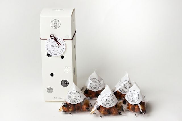 大阪産(もん)名品認定の豆菓子 雀の玉子(ギフト箱テトラ5個入り) | 楽豆屋